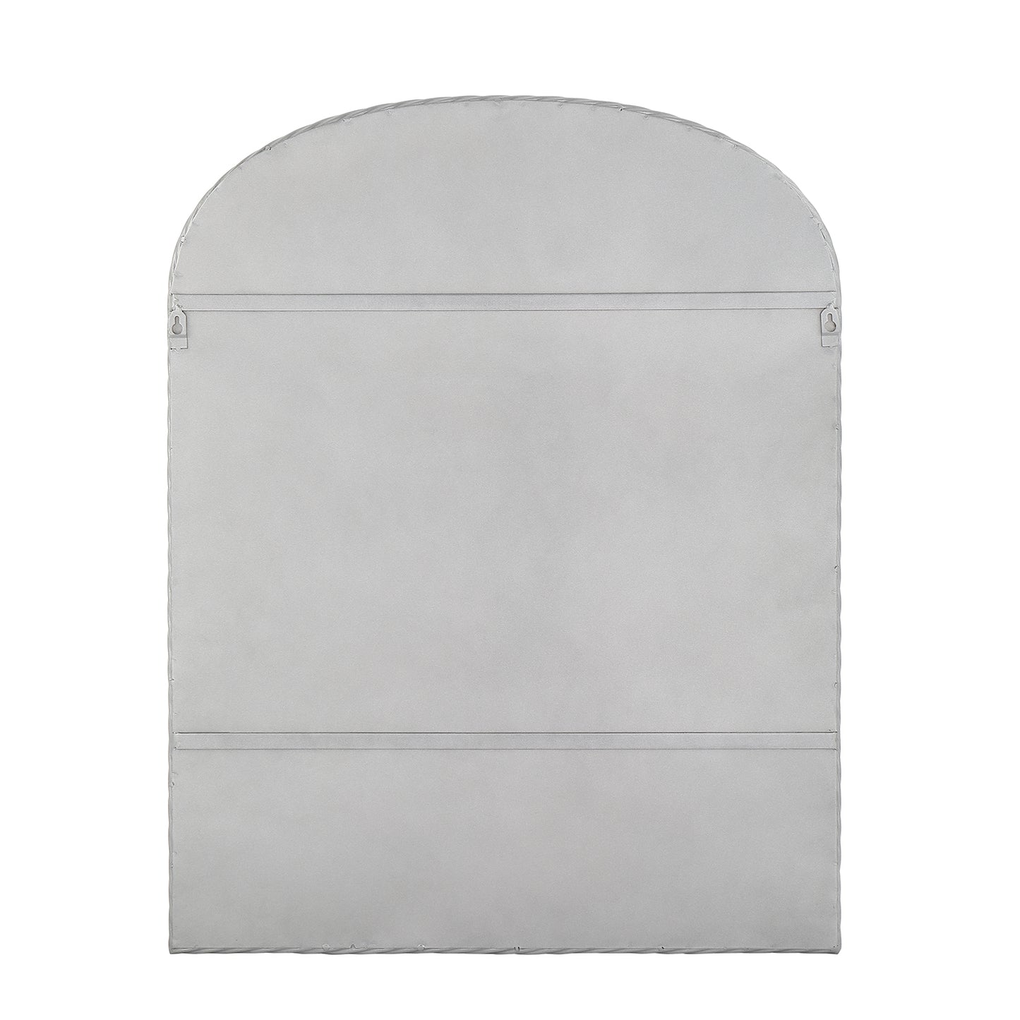 MacLuu Arch Metal Wall Mirror with Twisted Edge
