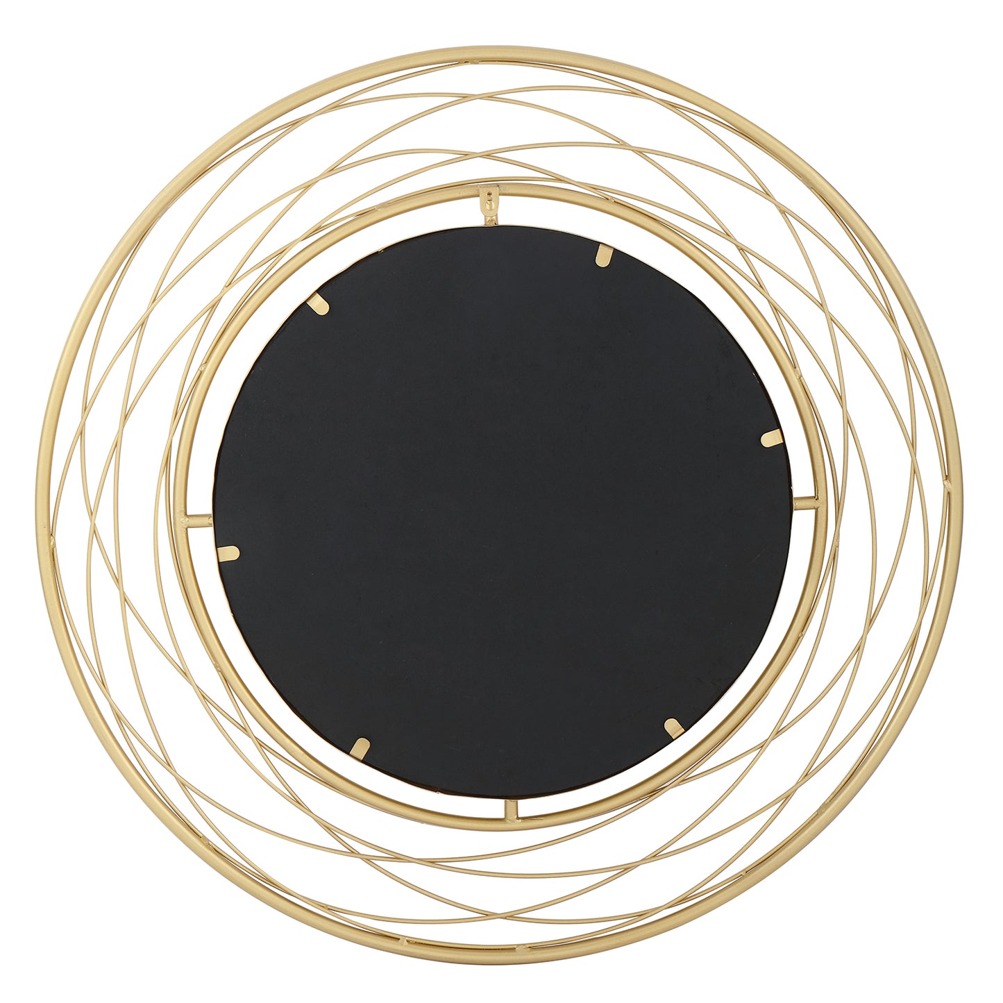 MacLuu Swirl Accent Round Wall Mirror