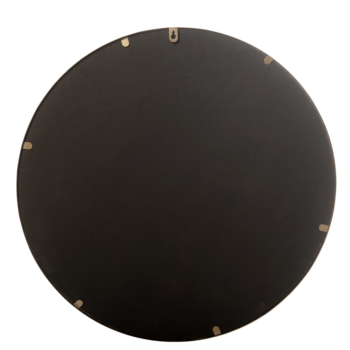 MacLuu 20" Round Metal Wide Frame Wall Mirror