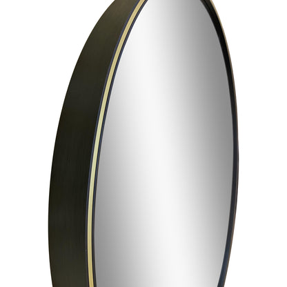 MacLuu 24" Round Metal Wall Mirror